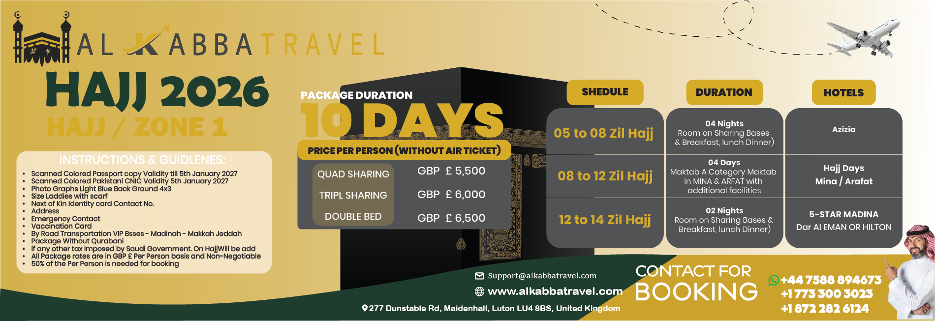 10 Days Hajj Package